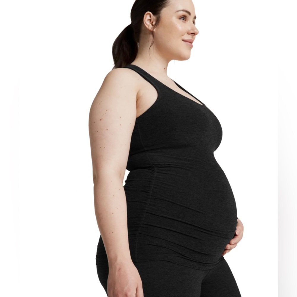 Beyond Yoga Spacedye Bases Covered MaternityTank Size:XS Color:Darkest Night NWT